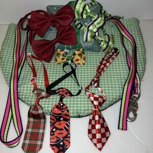 9 Pieces Dog /Cat Grooming Small Adjustable Bow Tie Ties Leash Pet Collar